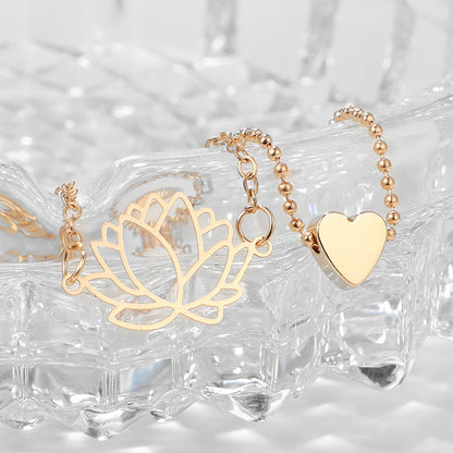 Gouden Armband Lotus Model voor Vrouwen
