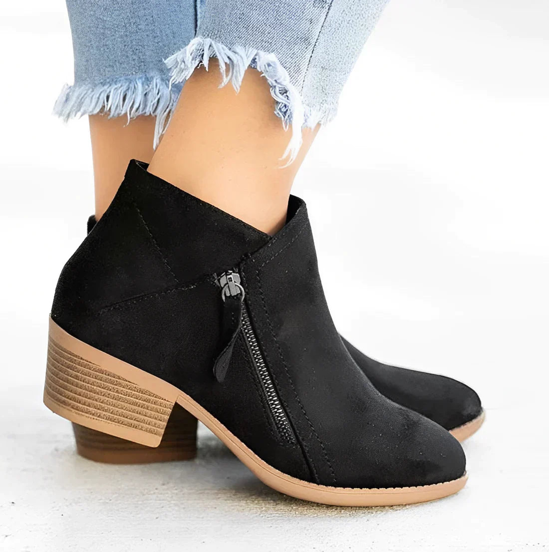 Dames Stiletto Enkellaarsjes Hoge Hak Zijrits