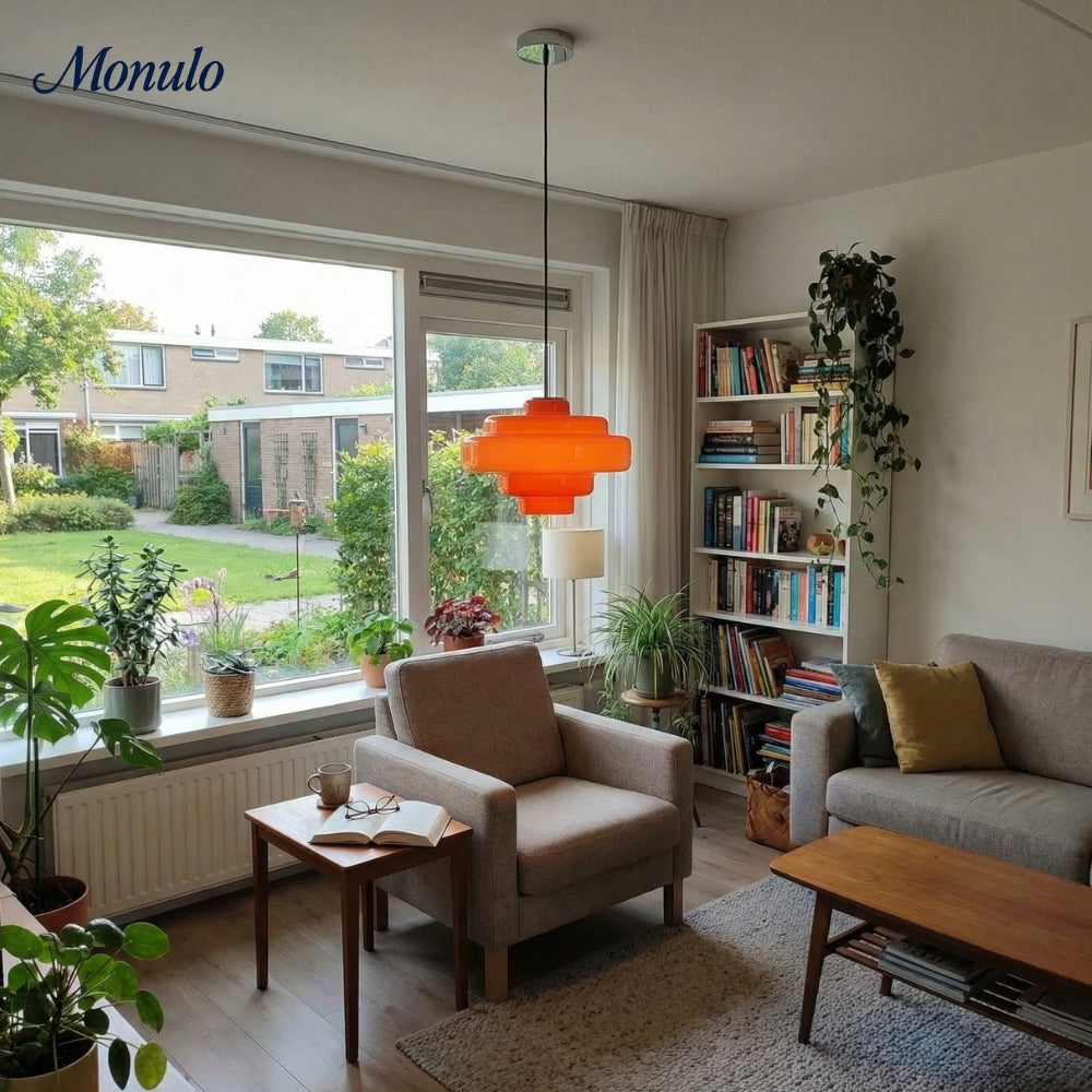 Gekleurde Glazen Hanglamp met Verstelbare Ophanging – Moderne Lichtpunt voor Eetkamer Keuken Woonkamer