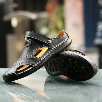 Leren Sandalen voor Mannen Klassiek en Robuust