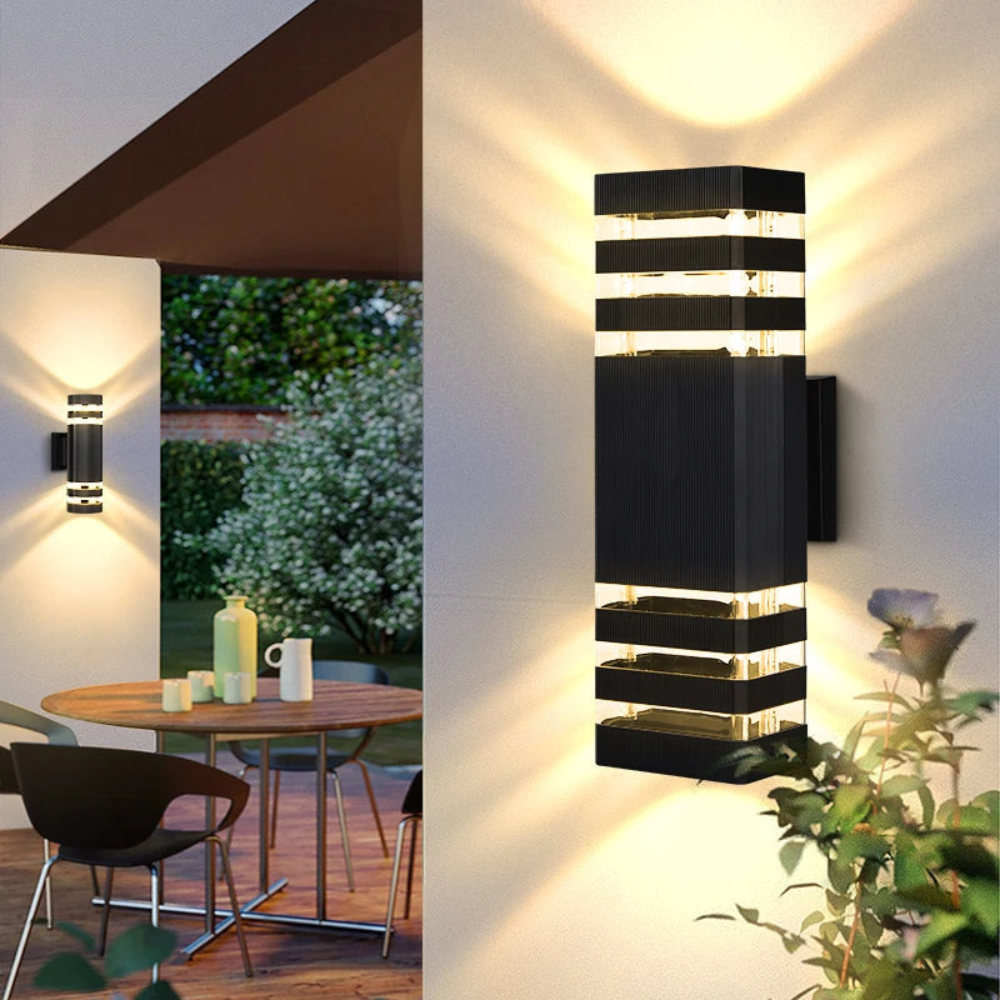 Buiten Wandlamp Up Down Gevelverlichting Waterdicht IP65 E27 Zwart