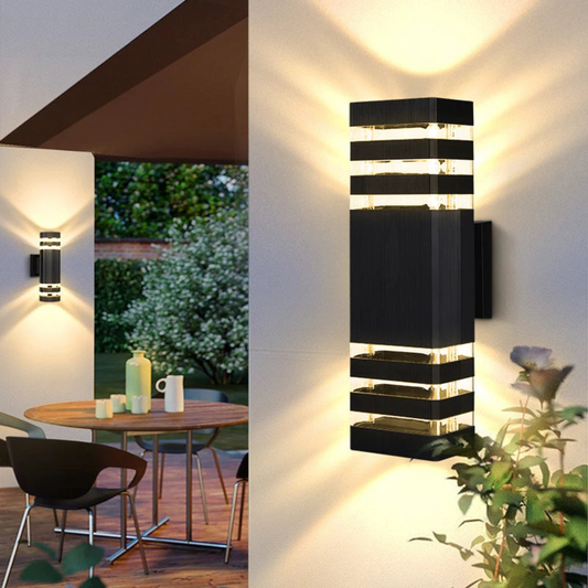 Buiten Wandlamp Up Down Gevelverlichting Waterdicht IP65 E27 Zwart