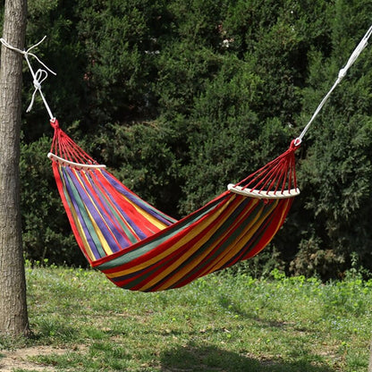 Hangmat Katoen Polyester 200x150cm Draagbaar Binnen Buiten Camping Tuin 200kg