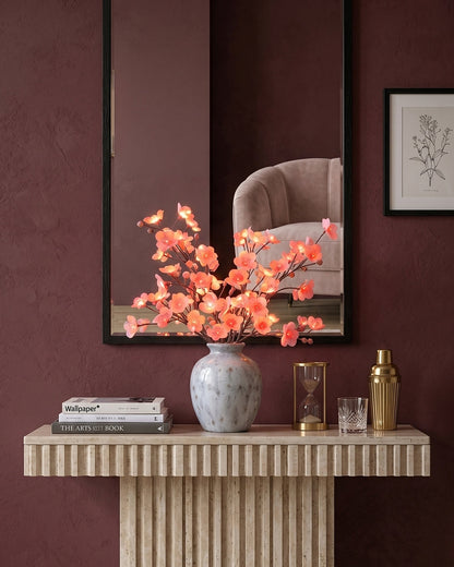 Decoratieve LED Verlichtingstak met Natuurlijke Bloesemvorm 70cm – Flexibele Sfeerverlichting voor Vazen en Schoorsteenmantels