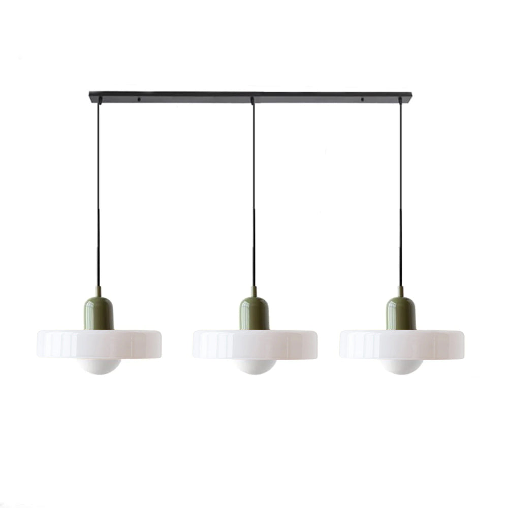 Luccon Triple Hanglamp Glas G9 Retro Kleuren Eettafel Woonkamer Design Verlichting Meerlamp