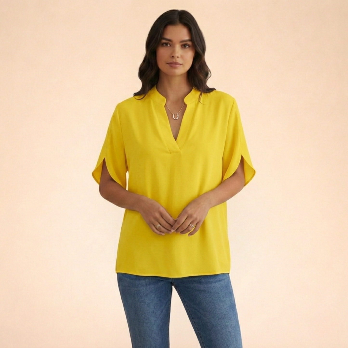 V-hals Blouse Elegant en Comfortabel