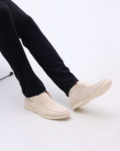 Heren Suède Slip On Loafers Middelhoge Schoenen
