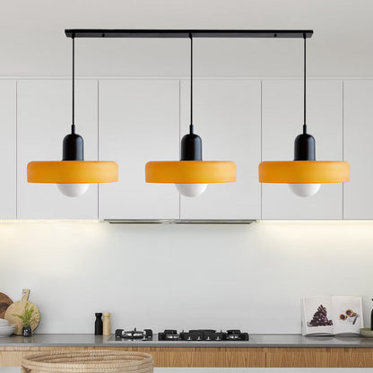 Luccon Triple Hanglamp Glas G9 Retro Kleuren Eettafel Woonkamer Design Verlichting Meerlamp