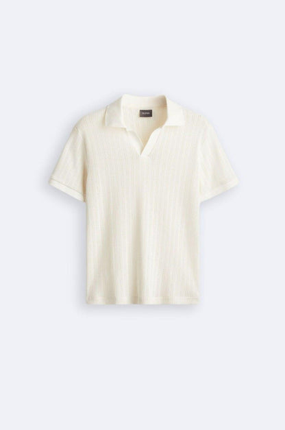 Klassiek Gebreid Poloshirt Elegante Stijl - StudioMarella