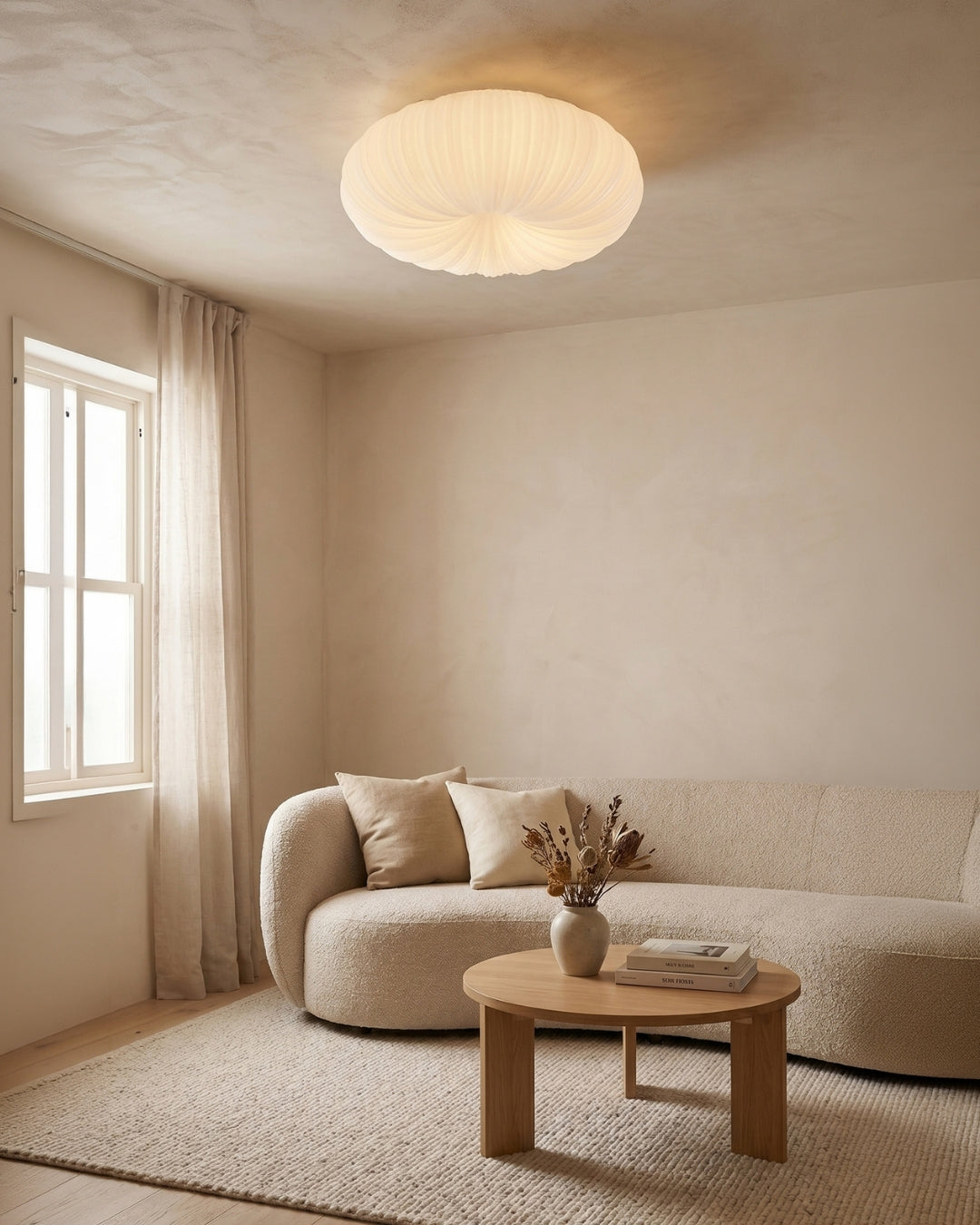 Plafondlamp Iris Scandinavisch Dimbaar Metaal & Acryl met Afstandsbediening voor Moderne Woonruimtes Slaapkamer Eetkamer Sfeerverlichting
