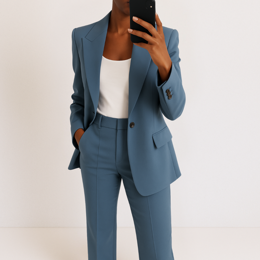 Dames Blazer en Broek Tweedelig Pak Set - StudioMarella