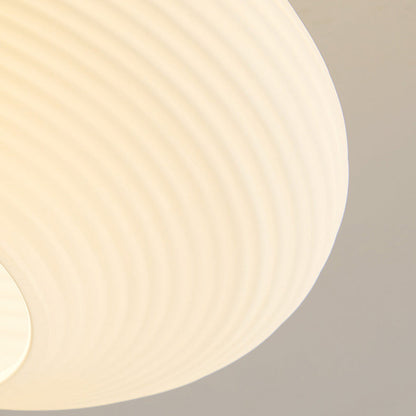 Japandi Plafondlamp Hout & Glas – Natuurlijke Elegantie voor Hal, Woonkamer en Slaapkamer
