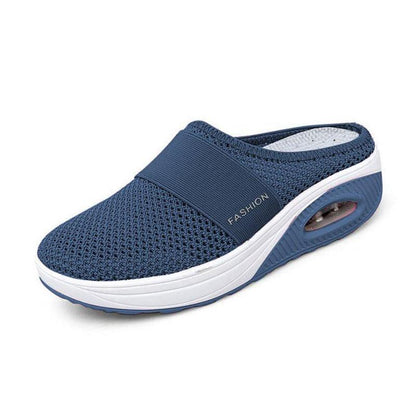 Orthopedische Pantoffels met Luchtkussen Ergonomische Instapschoenen Diabetesvoeten Ademend Mesh Extra Zacht Voetondersteuning Antislip Zool Dames Heren Indoor Outdoor Comfortschoenen
