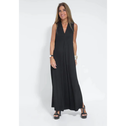 Mouwloze Maxi Jurk Zomerse Zijde Jurk Voor Vrouwen - StudioMarella