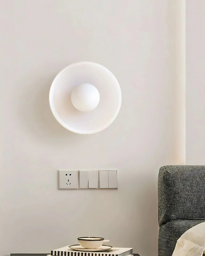 Moderne ronde plafondlamp van glas en ijzer – minimalistische designlamp voor woonkamer en slaapkamer met warme lichtkleur
