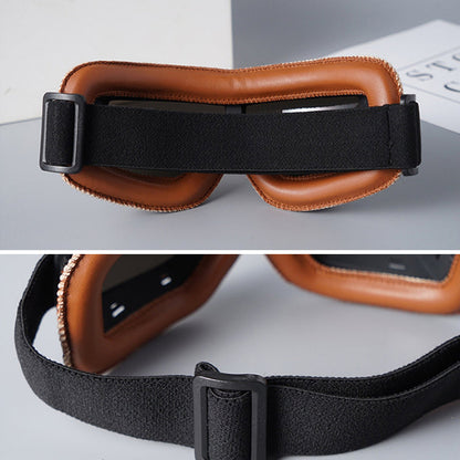 Retro Motorgoggles met Beschermglazen en Verstelbare Band