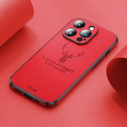 Luxe Wildleren iPhone Hoes Zwart Bruin Donkergroen Lichtblauw Beschermhoes met Shockabsorptie Camerabescherming