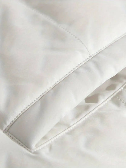 Dunne Warme Vrouwenjas met Rits Waterproof