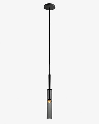 Gerookte Glazen Hanglamp met Minimalistische Metalen Structuur – Moderne Sfeerverlichting voor Eetkamer, Slaapkamer en Woonkamer