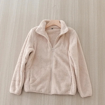 Sherpa Vest Zachte Hoge Kraag Ritssluiting Warm