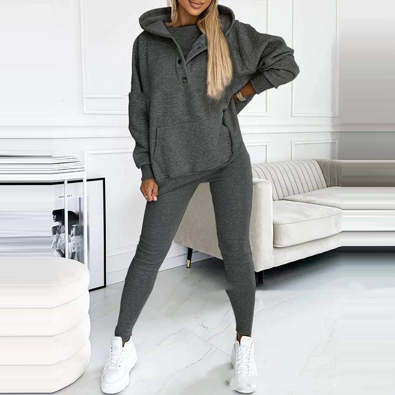 Dames Streetwear Set - Top, Jas en Broek Trendy Kleding