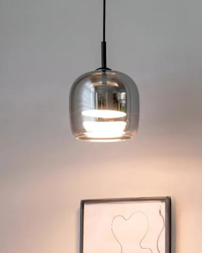 Hanglamp Rookglas met LED Verlichting Goud Zwart Amber Dimbaar Eetkamer | Scandinavische Glazen Plafondlamp Metalen Finish Keukeneiland Moderne Verlichting Woonkamer Design