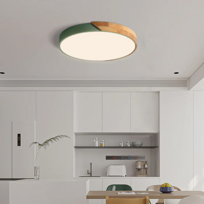 Minimalistische Plafondlamp van Hout & Acryl – Scandinavisch Design voor Woonkamer en Slaapkamer – Energiezuinig LED-Licht – Eenvoudige Montage