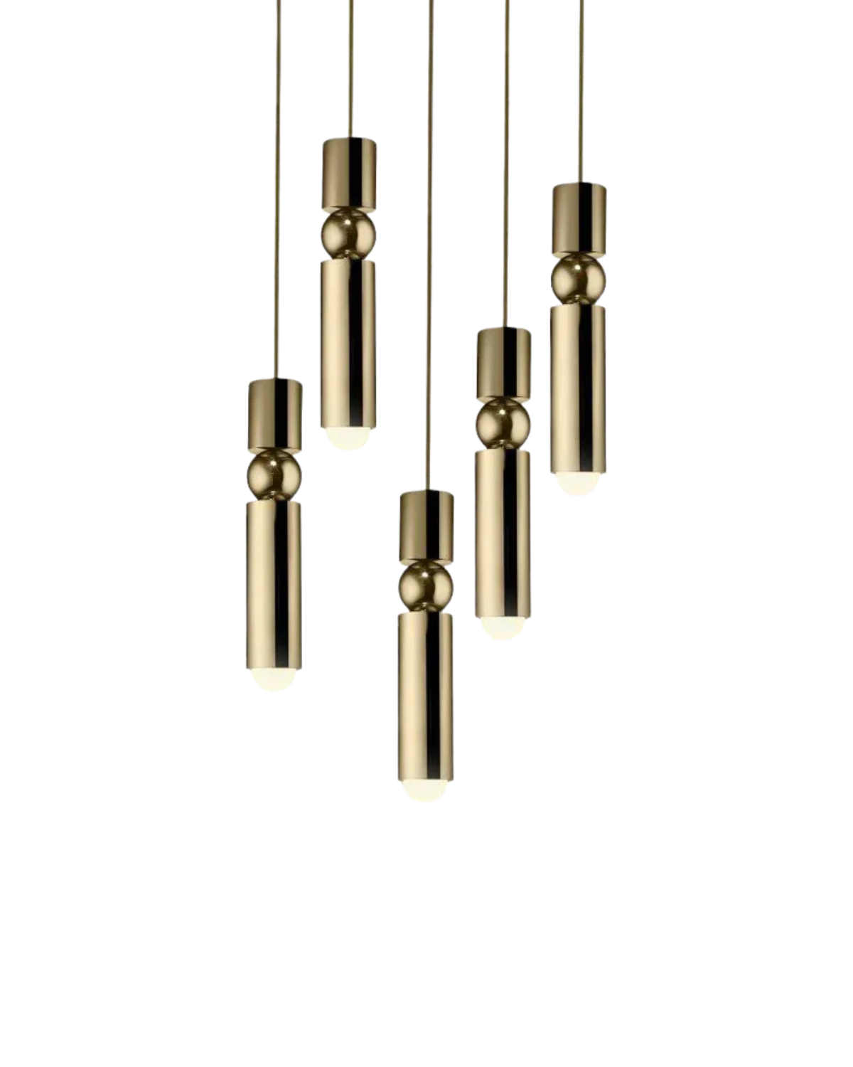 Sculptuurlamp Hanglamp met Vloeiende Vormen Zwart Goud Zilver 1-3-5 Lichtpunten Modern Design Eetkamer Woonkamer Slaapkamer Verlichting