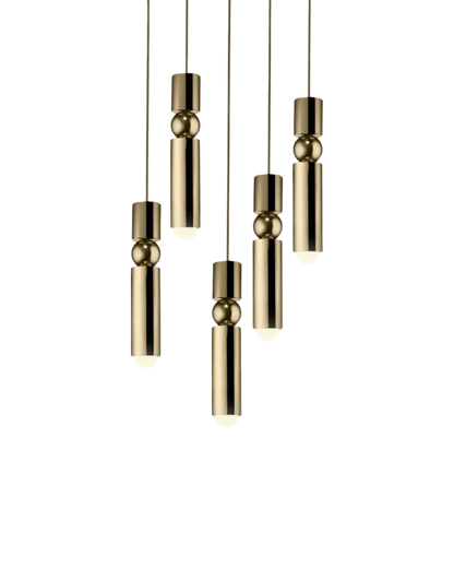 Sculptuurlamp Hanglamp met Vloeiende Vormen Zwart Goud Zilver 1-3-5 Lichtpunten Modern Design Eetkamer Woonkamer Slaapkamer Verlichting