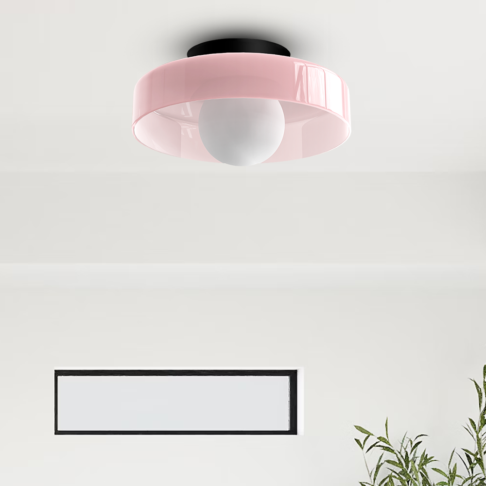 Mulon Plafondlamp en Wandlamp Glas G9 Amber Woonkamer Slaapkamer Design Verlichting Modern Rond