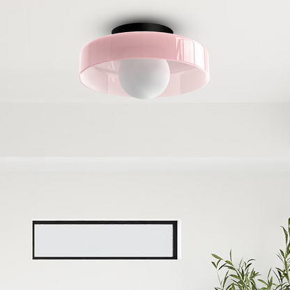 Mulon Plafondlamp en Wandlamp Glas G9 Amber Woonkamer Slaapkamer Design Verlichting Modern Rond