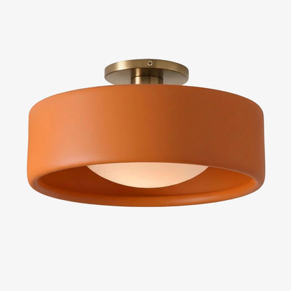 Porseleinen Plafondlamp met Strakke Montage – Moderne Lage Profiellamp Keramiek Opbouwverlichting