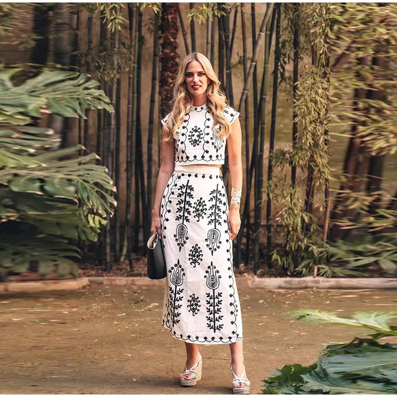 Auda Tweedelige Set met Leuke Print - StudioMarella