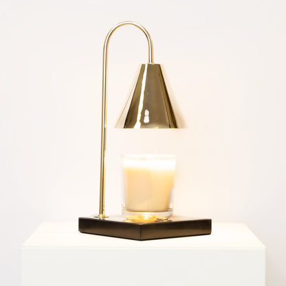 Luxe Kaarsverwarmer Lamp Met Tijdloze Marmeren Afwerking En Vlamloze Warmte
