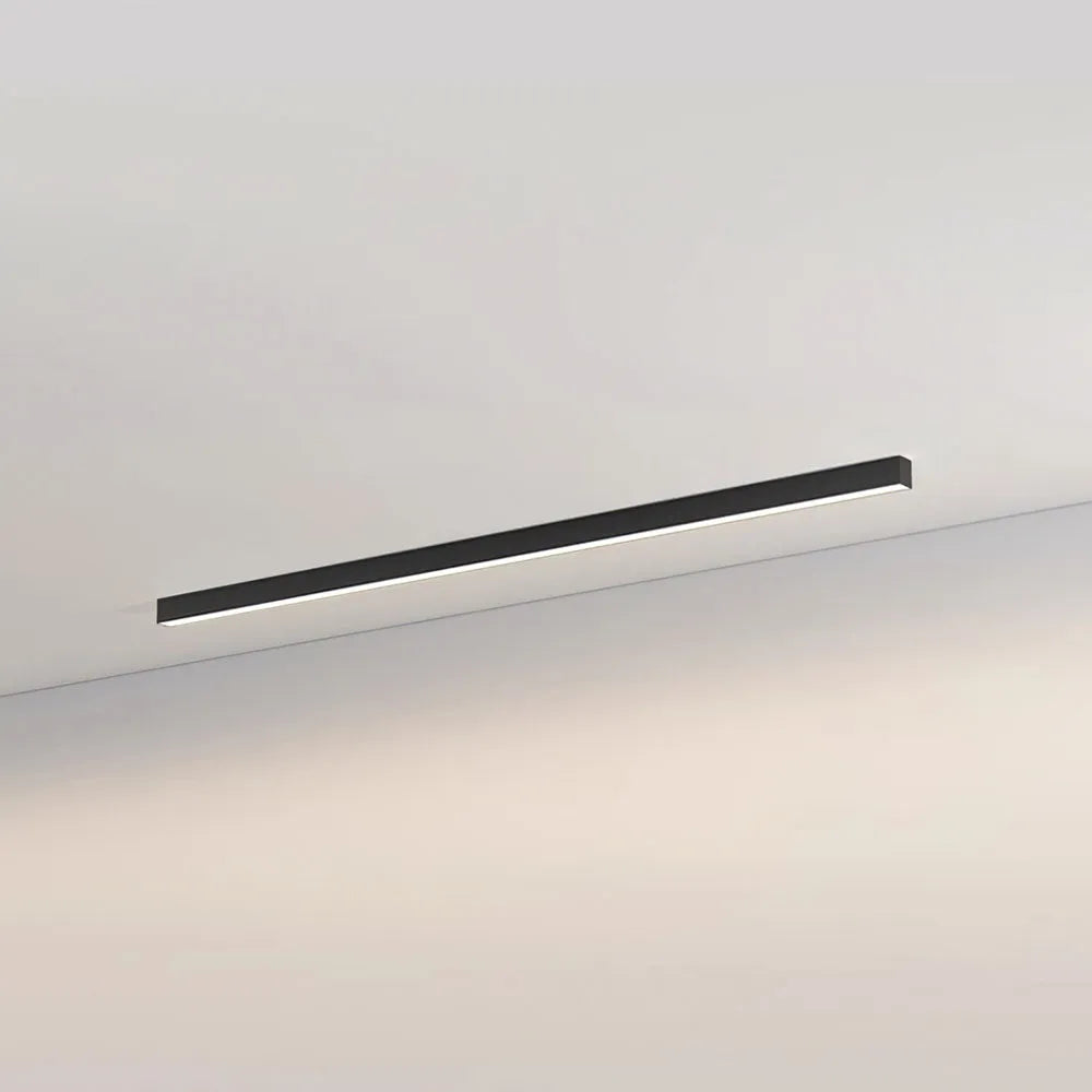 LED plafondlamp zwart langwerpig modern voor woonkamer hal slaapkamer minimalistische plafondverlichting binnen