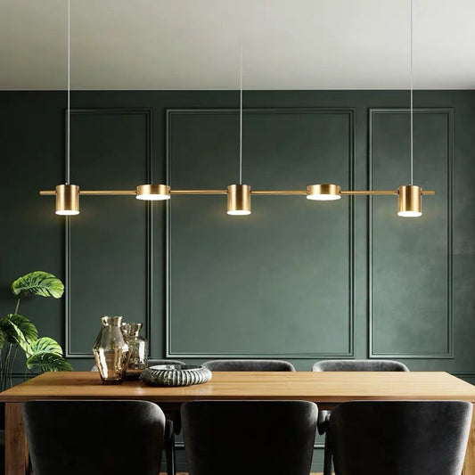 Hanglamp Aluminium Zwart Goud LED 3 5 6 Lichts Keuken Woonkamer Eetkamer Plafondlamp Spotlamp Industrieel Modern