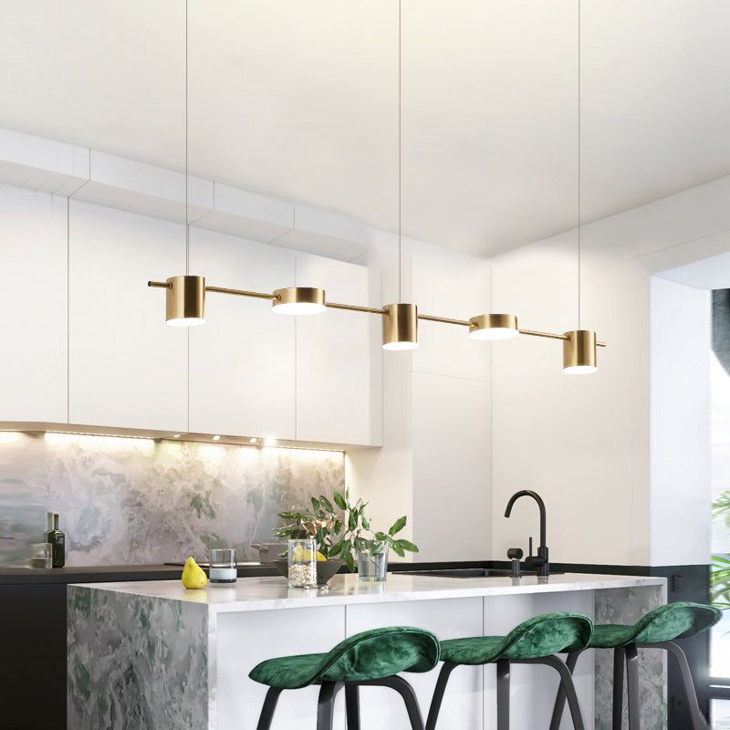 Hanglamp Aluminium Zwart Goud LED 3 5 6 Lichts Keuken Woonkamer Eetkamer Plafondlamp Spotlamp Industrieel Modern