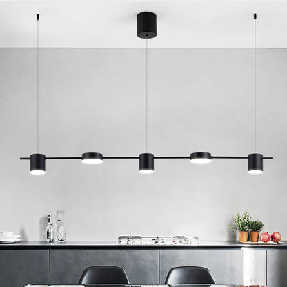 Hanglamp Aluminium Zwart Goud LED 3 5 6 Lichts Keuken Woonkamer Eetkamer Plafondlamp Spotlamp Industrieel Modern