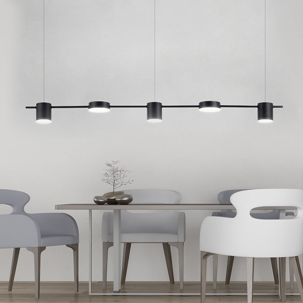 Hanglamp Aluminium Zwart Goud LED 3 5 6 Lichts Keuken Woonkamer Eetkamer Plafondlamp Spotlamp Industrieel Modern