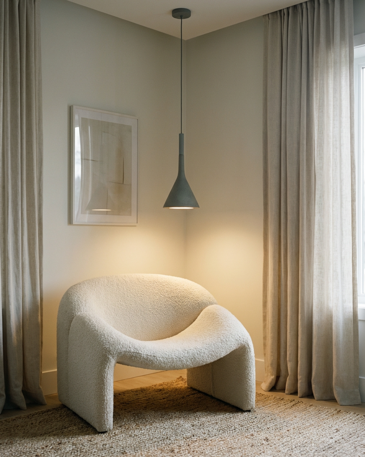 Conische Hanglamp met Gericht Licht – Strak Design voor Tafel- en Accentverlichting