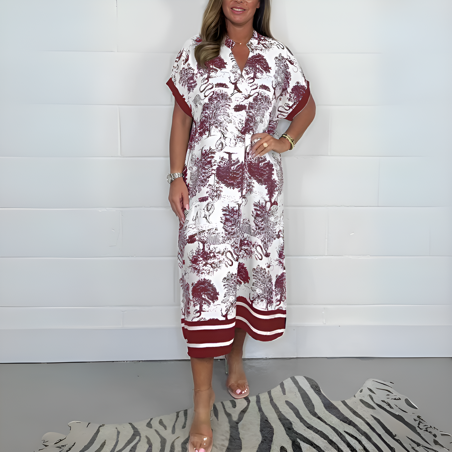 Midi Jurk Elegante voor Vrouw - StudioMarella