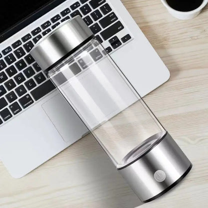 Waterstof Waterfles Draagbaar USB Oplaadbaar 420ml RVS