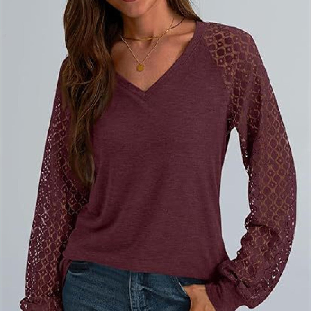 Dames Trui V-Hals Gehaakt Stijlvol Elegante Look