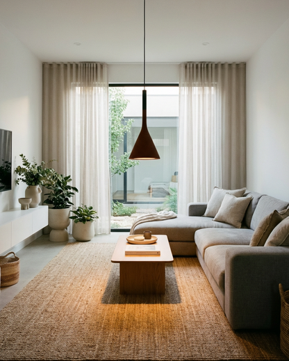 Conische Hanglamp met Gericht Licht – Strak Design voor Tafel- en Accentverlichting