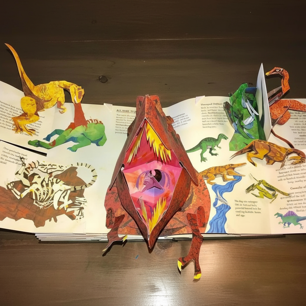 Pop Up Boek Dinosaurussen 3D Kinderboek Interactief Educatief Voor Kinderen