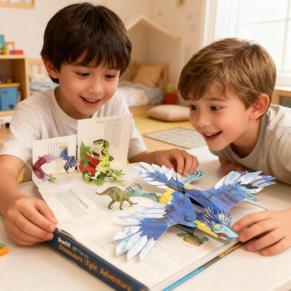 Pop Up Boek Dinosaurussen 3D Kinderboek Interactief Educatief Voor Kinderen