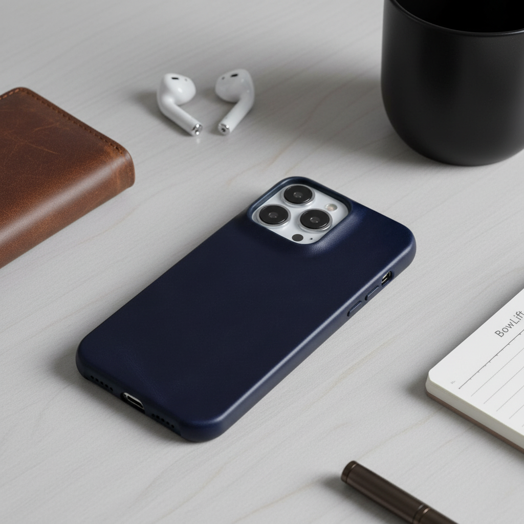 Lederen iPhone Hoesje met Oliewax Afwerking | Luxe Bescherming voor iPhone 13-16 | MagSafe Compatible