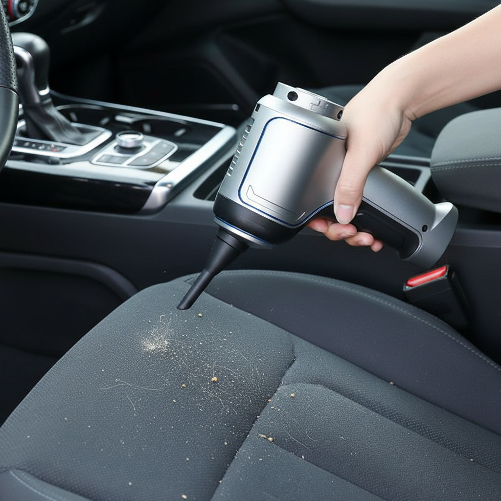 Krachtige Oplaadbare Autostofzuiger voor Dieptereiniging – Draadloos 120W Handzuiger met Sterke Zuigkracht – Auto Interieur Reiniger voor Stoelen, Matten en Hoeken