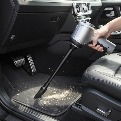 Krachtige Oplaadbare Autostofzuiger voor Dieptereiniging – Draadloos 120W Handzuiger met Sterke Zuigkracht – Auto Interieur Reiniger voor Stoelen, Matten en Hoeken