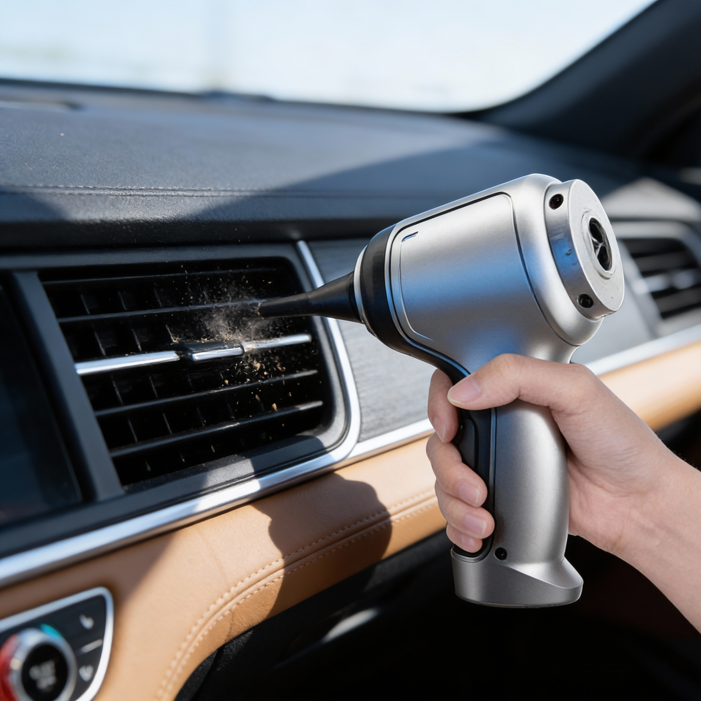 Krachtige Oplaadbare Autostofzuiger voor Dieptereiniging – Draadloos 120W Handzuiger met Sterke Zuigkracht – Auto Interieur Reiniger voor Stoelen, Matten en Hoeken
